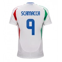 Dres Taliansko Gianluca Scamacca #9 Preč ME 2024 Krátky Rukáv
